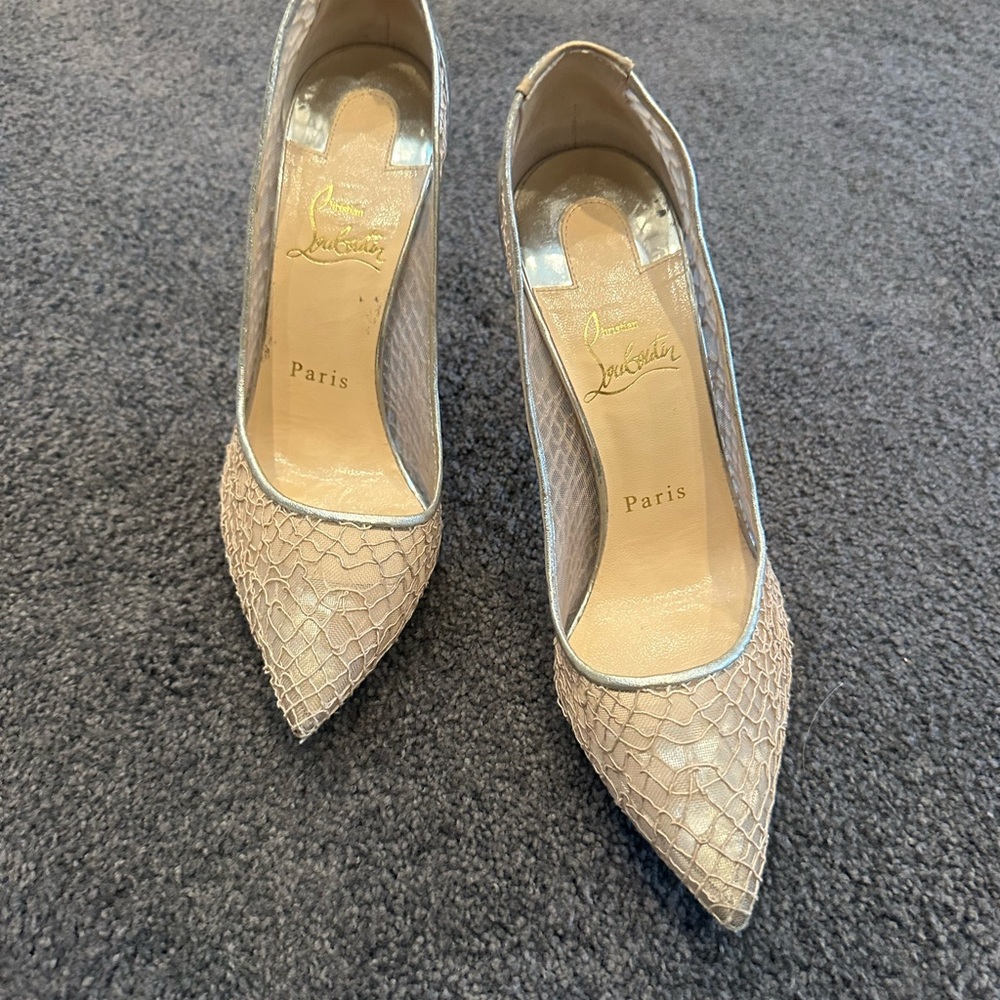Christian Louboutin Gold Pumps